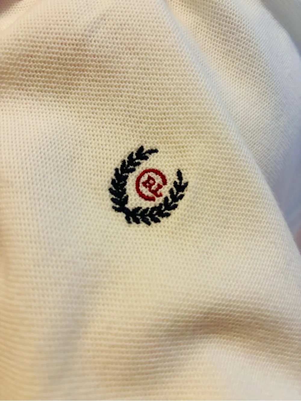 Chaps Ralph Lauren White Pique Polo Shirt Large Resort Coastal Classic